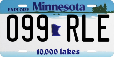 MN license plate 099RLE