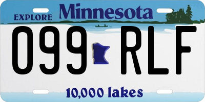 MN license plate 099RLF