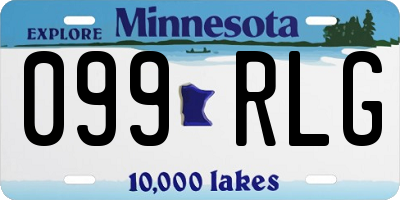 MN license plate 099RLG