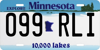 MN license plate 099RLI