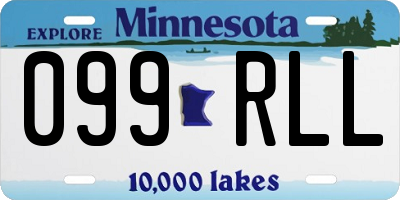 MN license plate 099RLL