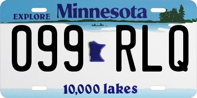MN license plate 099RLQ