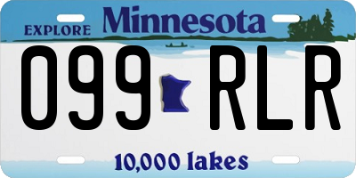 MN license plate 099RLR