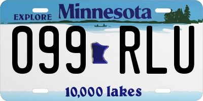 MN license plate 099RLU