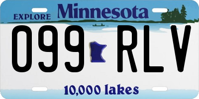 MN license plate 099RLV