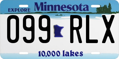 MN license plate 099RLX