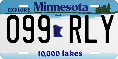 MN license plate 099RLY
