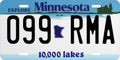 MN license plate 099RMA