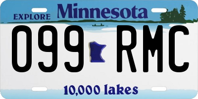 MN license plate 099RMC