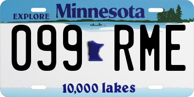 MN license plate 099RME