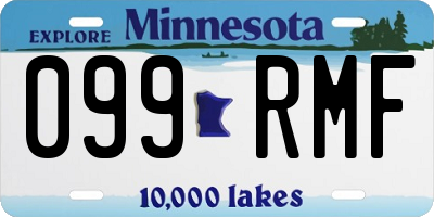 MN license plate 099RMF