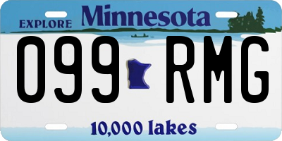 MN license plate 099RMG