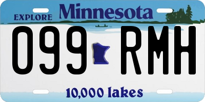 MN license plate 099RMH