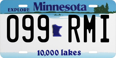 MN license plate 099RMI