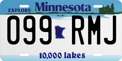 MN license plate 099RMJ