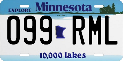 MN license plate 099RML