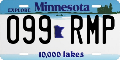 MN license plate 099RMP