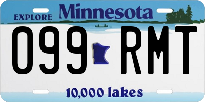 MN license plate 099RMT