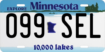 MN license plate 099SEL
