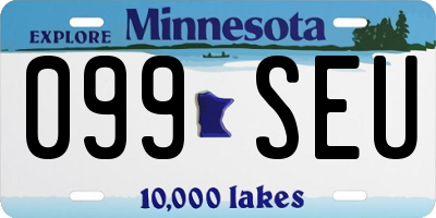 MN license plate 099SEU