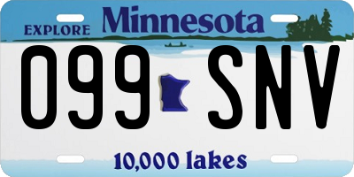 MN license plate 099SNV