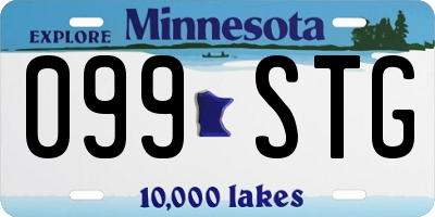 MN license plate 099STG