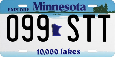 MN license plate 099STT
