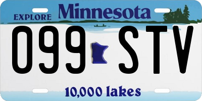 MN license plate 099STV