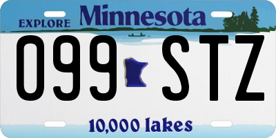 MN license plate 099STZ