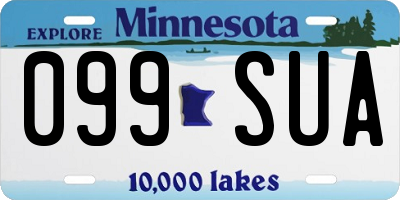 MN license plate 099SUA