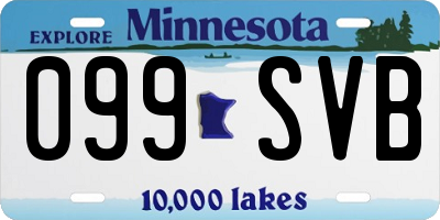 MN license plate 099SVB