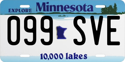 MN license plate 099SVE