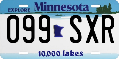 MN license plate 099SXR