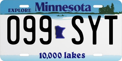 MN license plate 099SYT