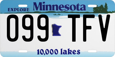 MN license plate 099TFV