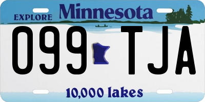 MN license plate 099TJA