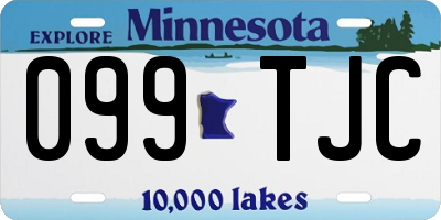 MN license plate 099TJC