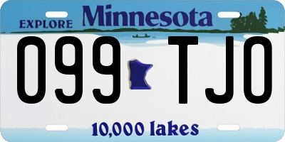 MN license plate 099TJO