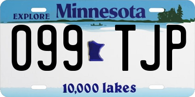 MN license plate 099TJP