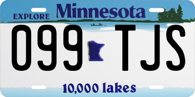 MN license plate 099TJS