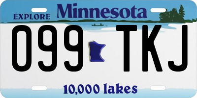 MN license plate 099TKJ