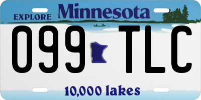 MN license plate 099TLC