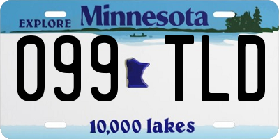 MN license plate 099TLD
