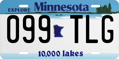 MN license plate 099TLG