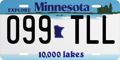 MN license plate 099TLL