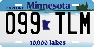 MN license plate 099TLM