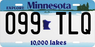 MN license plate 099TLQ