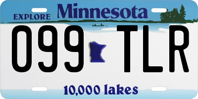 MN license plate 099TLR