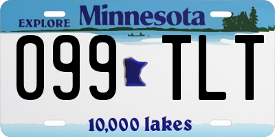 MN license plate 099TLT