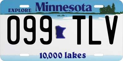 MN license plate 099TLV